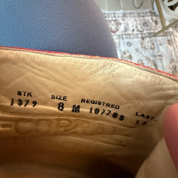 Corral Boots Red Laser Ankle Boots size 8 - Picture 7 of 7